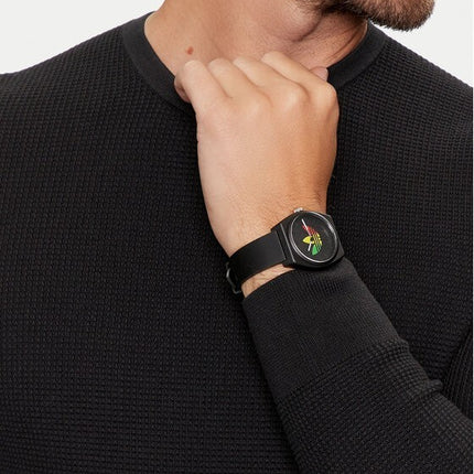Adidas Unisex Project Two GRFX AOST24071 Black Watch 38mm Quartz NEW - Adidas Originals Project Two GRFX AOST24071 – Unisex Watch Keep it clean and versatile with the Adidas Project Two GRFX. Featuring an all-black design with a minimalist dial, this watc