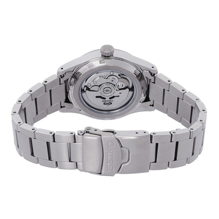 Seiko Men's 5 Sports Automatic Black Dial Watch SRPG27K1 NEW - BRAND Seiko STYLE 5 Sports REFERENCE SRPG27K1 CASE Stainless Steel STRAP Stainless Steel WATER RESISTANT 100 mt. / 330 ft. DIAMETER 39 mm. DIAL Black CRYSTAL Scratch Resistant Hardlex MOVEMENT