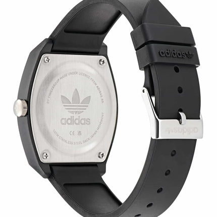 Adidas Unisex Project Two GRFX AOST24071 Black Watch 38mm Quartz NEW - Adidas Originals Project Two GRFX AOST24071 – Unisex Watch Keep it clean and versatile with the Adidas Project Two GRFX. Featuring an all-black design with a minimalist dial, this watc