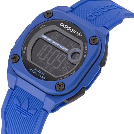 Adidas Men's City Tech Two AOST23061 Blue Digital Watch 45mm NEW - Adidas Originals City Tech Two AOST23061 – Digital Men's WatchStep into a bold urban style with the Adidas City Tech Two. This digital watch features a striking blue design combined with a