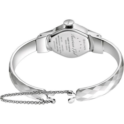 Bulova Ladies American Girl Quartz White Dial Watch 96L333 NEW - BRAND Bulova STYLE American Girl REFERENCE 96L333 CASE Stainless Steel STRAP Stainless Steel WATER RESISTANT 30 mt. / 100 ft. DIAMETER 16 mm. DIAL White CRYSTAL Scratch Resistant Sapphire MO
