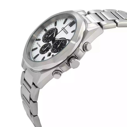Citizen Men's EcoDrive Chronograph White Dial Watch CA459081A NEW - We have been selling on eBay for more than 10 years. Check our feedback with over 12,000 positive reviews. BRAND Citizen STYLE Sport REFERENCE CA4590-81A CASE Stainless Steel STRAP Stainl