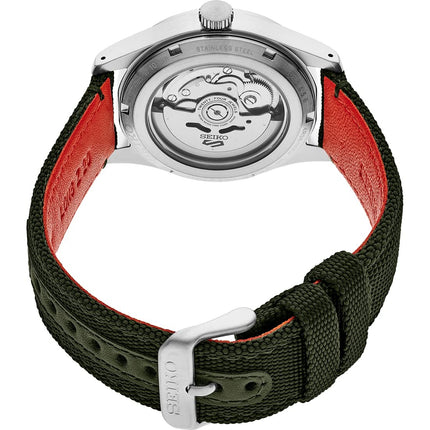 Seiko Men's 5 Sports Field Automatic Green Dial Watch SRPH29K1 NEW - Description Features: Product Details: Item model number ‏ : ‎ SRPH29K1 Department ‏ : ‎ mens Manufacturer ‏ : ‎ Seiko Brand, Seller, or Collection Name: SEIKO Clasp: Tang Buckle Model n