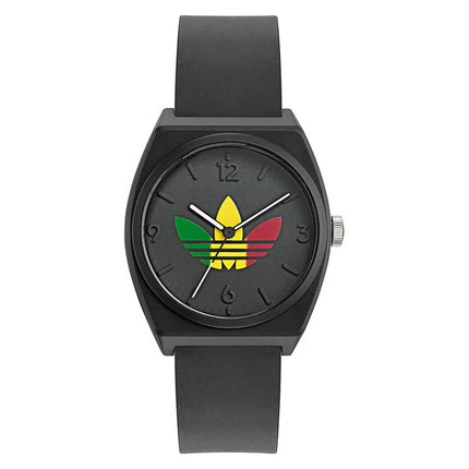 Adidas Unisex Project Two GRFX AOST24071 Black Watch 38mm Quartz NEW - Adidas Originals Project Two GRFX AOST24071 – Unisex Watch Keep it clean and versatile with the Adidas Project Two GRFX. Featuring an all-black design with a minimalist dial, this watc