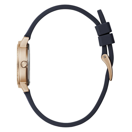 Guess Ladies Melody 28mm Rose Gold Tone / White Dial Quartz Watch GW0469L2 NEW - Guess Ladies Melody 28mm Rose Gold Tone / White Dial Quartz Watch - GW0469L2 Description Add a subtle touch to your look with this minimalist timepiece featuring a polished g