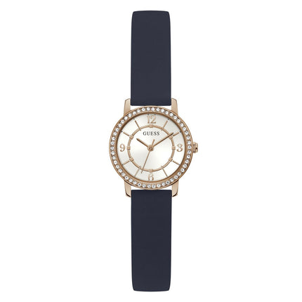 Guess Ladies Melody 28mm Rose Gold Tone / White Dial Quartz Watch GW0469L2 NEW - Guess Ladies Melody 28mm Rose Gold Tone / White Dial Quartz Watch - GW0469L2 Description Add a subtle touch to your look with this minimalist timepiece featuring a polished g