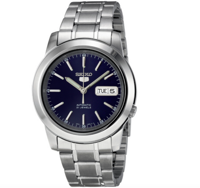 Seiko 5 Automatic Blue Dial Stainless Steel Men’s Watch - SNKE51