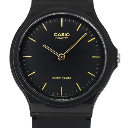 Casio Vintage Unisex Digital Gold & Black Resin Watch - MQ-24-1ELDF
