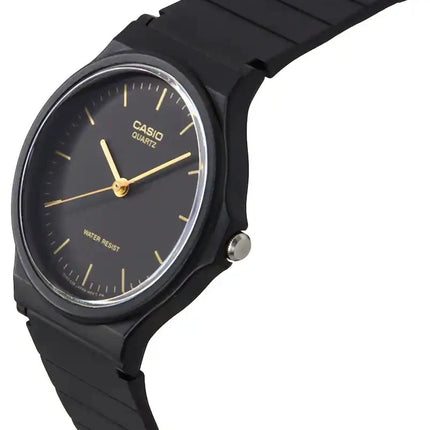 Casio Vintage Unisex Digital Gold & Black Resin Watch - MQ-24-1ELDF