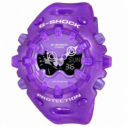 Casio G-Shock Men's Purple Transparent Analog-Digital Watch - GA-V01SKE-6ADR